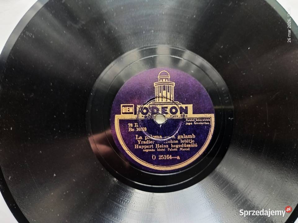 Trzy płyty szelakowe 25 Wronki