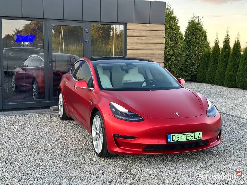 Tesla Model 3 Perfomance Salon Polska EUROPA Model 3 dolnośląskie sprzedam