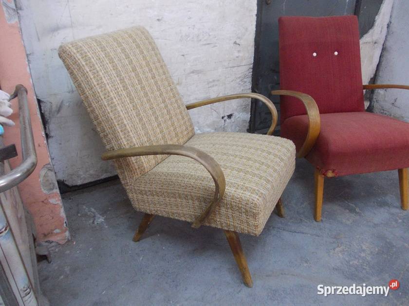 Stare fotel model 53 J Smidek Czechosłowacja TON Bielsko-Biała