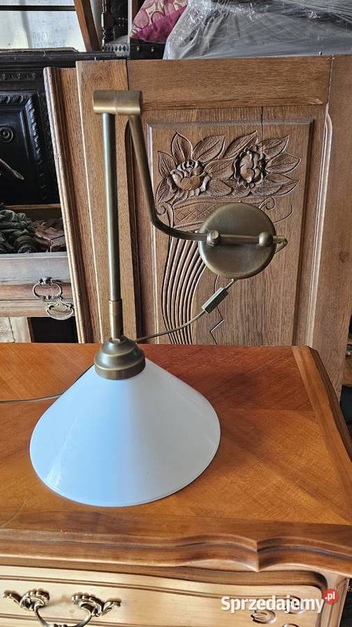 Lampa ścienna vintage regulowany kinkiet mosiądz Wałbrzych