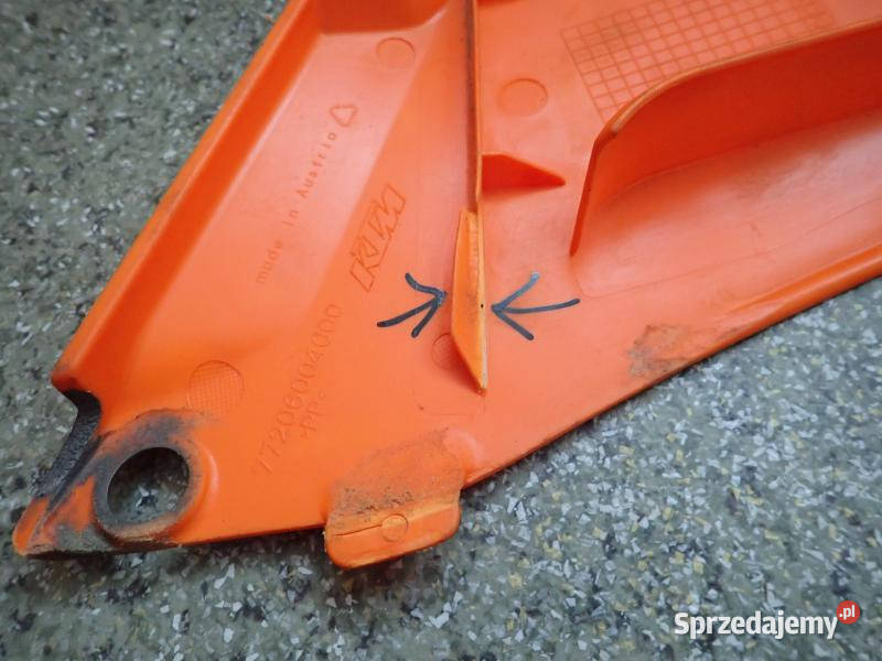 BOCZEK OSŁONA OWIEWKA WYPEŁNIENIE KTM EXC 125 SX lubuskie Strzelce Krajeńskie