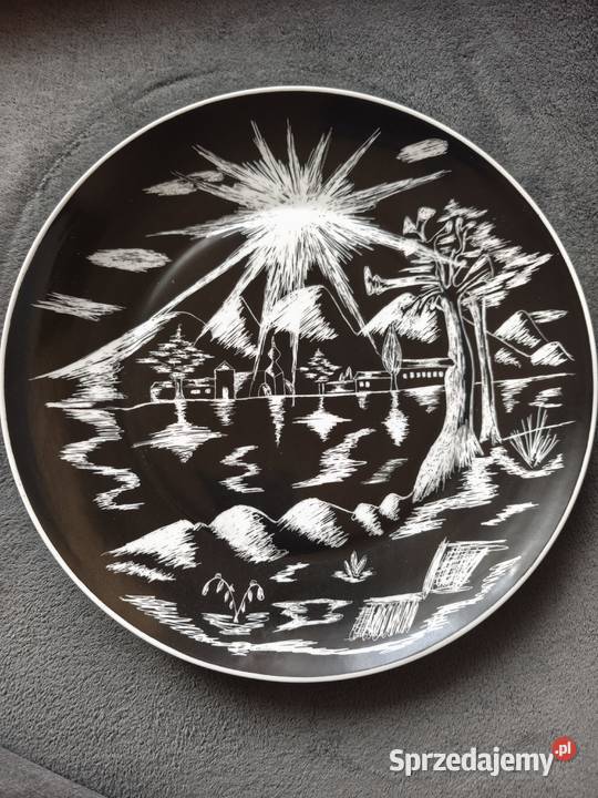 Talerz ozdobny patera porcelana Chodzież Porcelana i szkło