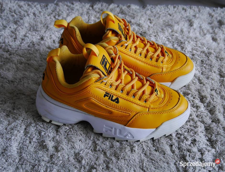 Fila Orange świetne musztardowe buty 375