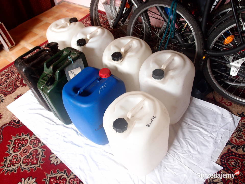 Plastikowe Bańki na paliwo 30l Karnistry 20l 10l Łódź