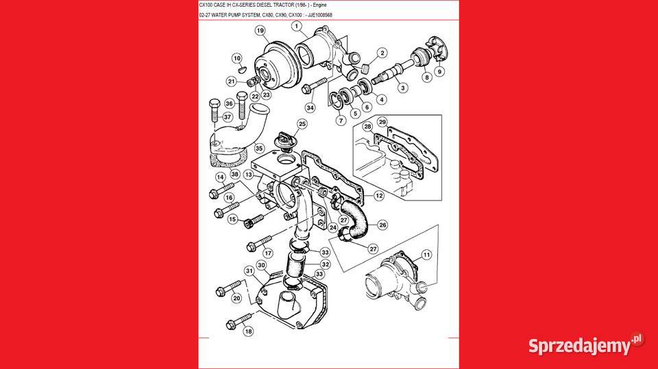 CASE CX 100 katalog części Gdańsk