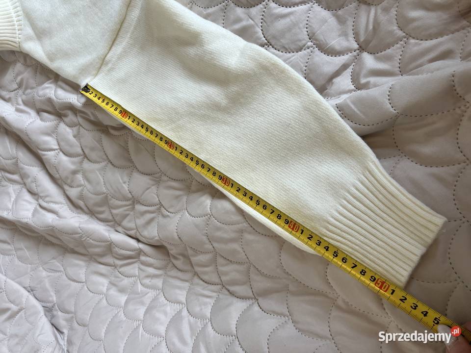 Golf biały rozmiar M wełna długi Kalisz sprzedam