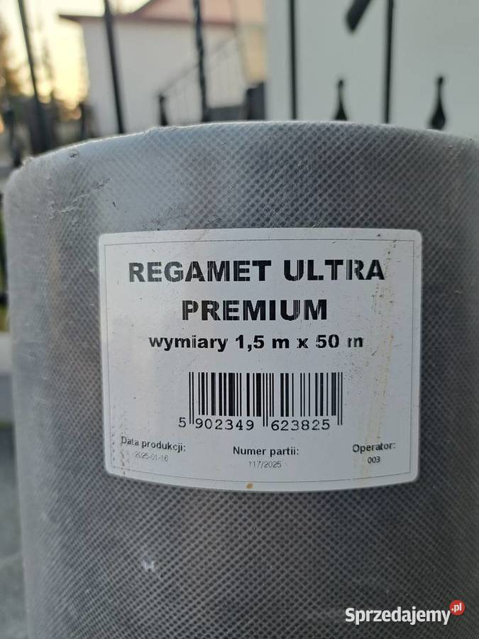 Membrana dachowa Regamet Ultra Premium 15mx50m małopolskie Zabrnie sprzedam