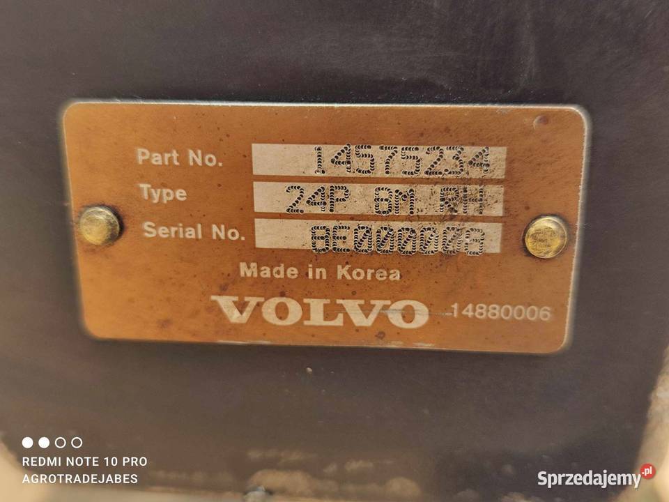 Zamek siłownika łyżki Volvo EC260 14575234 Wilkowo