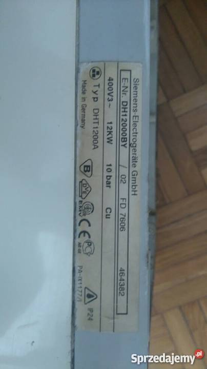 Elektryczny przepływowy podgrzewacz wody SIEMENS