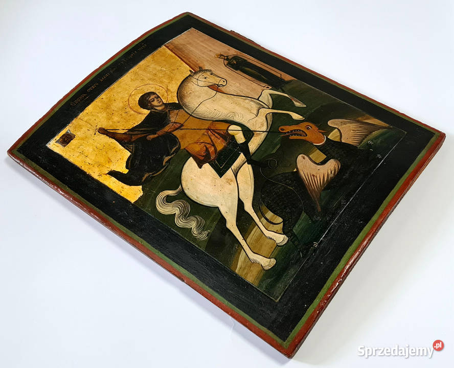 Ikona Święty Jerzy XIX wiek 0119 Warszawa sprzedam