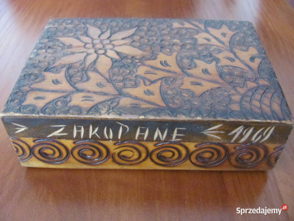 Drewniana szkatułka Pruszcz Gdański