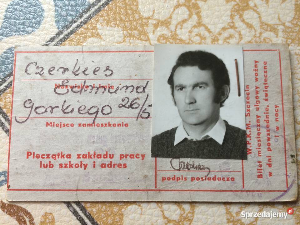 1184 Legitymacja Komunikacji Miejskiej w Szczecin