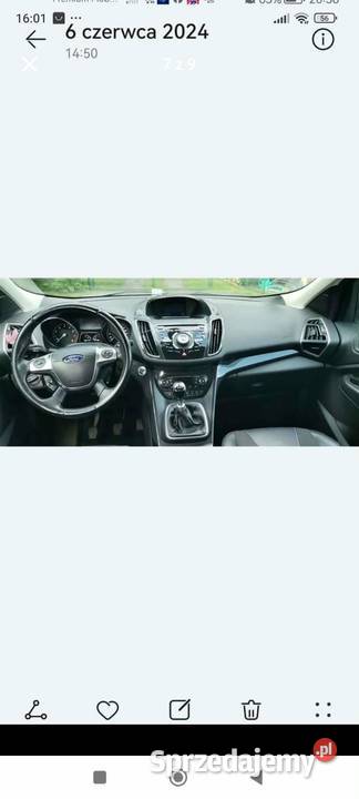 Ford kuga 2 16 ecoboost 150 lpg pierwszy Rok produkcji 2014 Syców