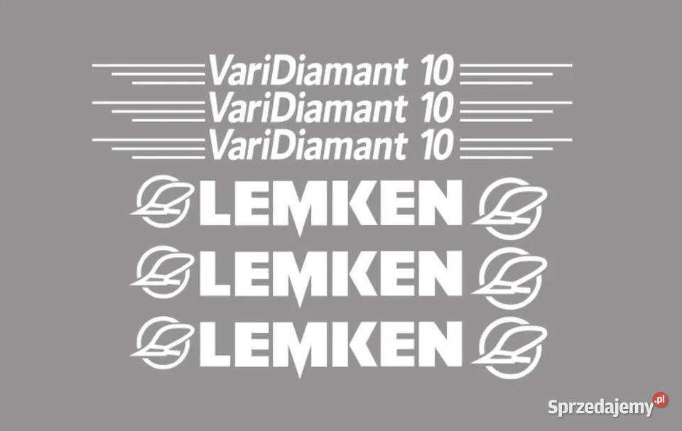 Naklejki oklejenie naklejka LEMKEN VariDiamant Janików