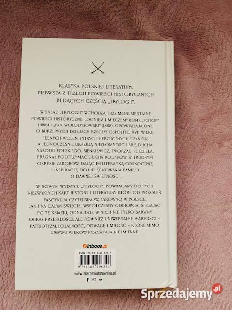 Ogniem i Mieczem Tom 2 Henryk Sienkiewicz mazowieckie Warszawa