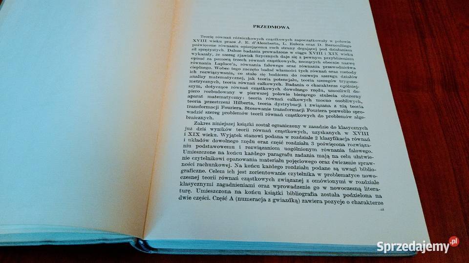 Wstęp do teorii równań różniczkowych cząstkowych Książki naukowe i popularnonaukowe Gdańsk
