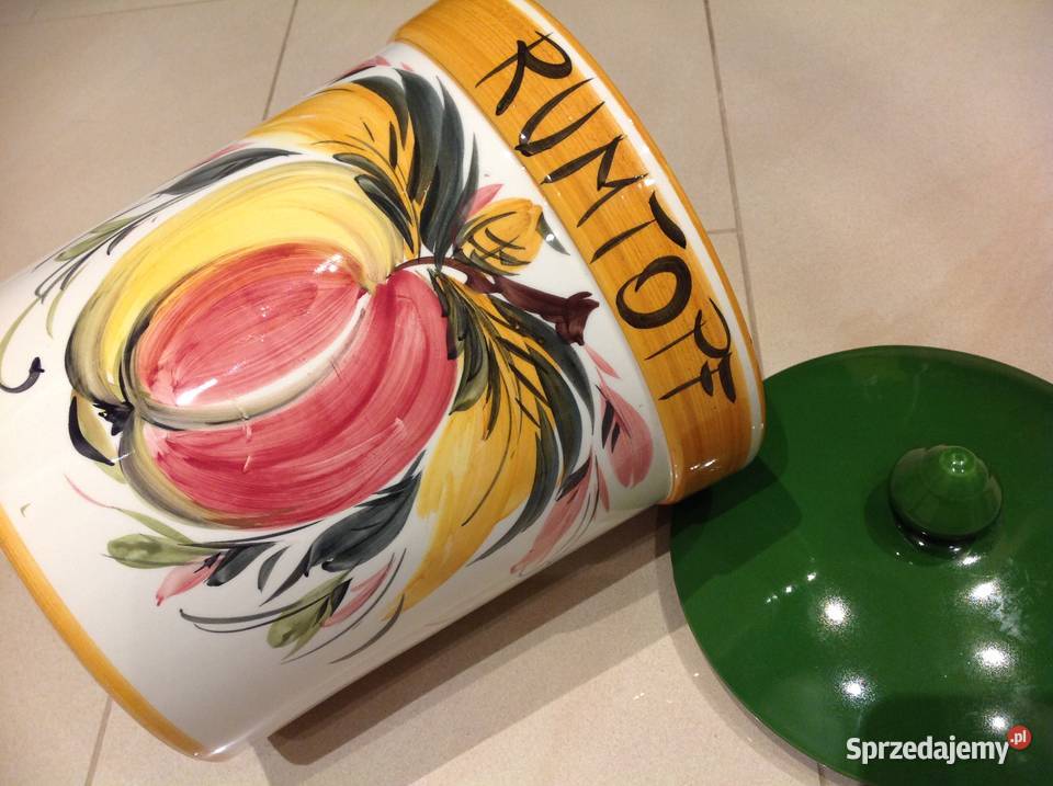 RUMTOPF GARNEK CERAMICZNY Ręcznie malowany lubuskie Nowa Sól