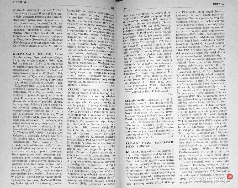 Mały słownik pisarzy narodów europejskich ZSRR Chełm sprzedam