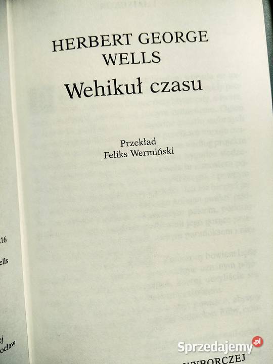 Wehikuł czasu Wells książka prezenty gwiazdka mazowieckie Warszawa