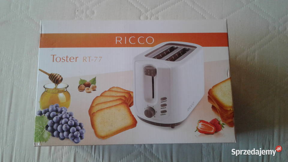 Toster Elektryczny RICCO model RT77 750W NOWY podlaskie sprzedam