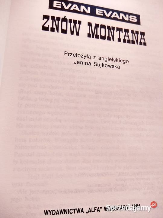 Znów Montana Evans książki outlet wydanie Warszawa