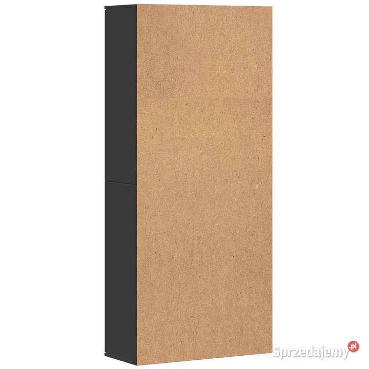 Wysoka szafka czarna 80x35x180 materiał Warszawa
