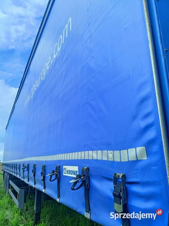 Plandeka firanka naczepa ciężarowa niebieska Schmitz Cargobull Godzisz sprzedam