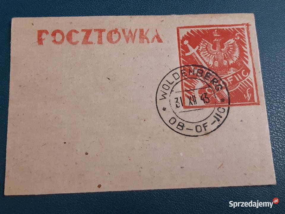 pocztówka z obozu jenieckiego offlag II C Filatelistyka sprzedam