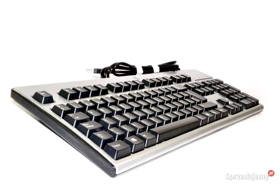 Klawiatura USB HPKUS0133 z wbudowanym Terminalem Ergonomiczny kształt