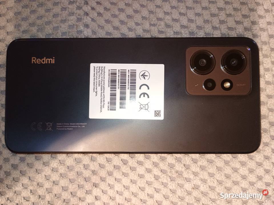 Xiaomi redmi note 12 onyx gray 4gb RAM 128gb ROM podlaskie Hajnówka
