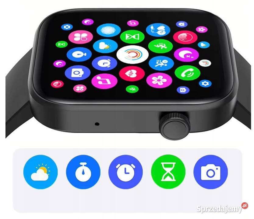 Smartwach Zegarek Menu Wodoodporny Sport Pomiary Unisex Białystok