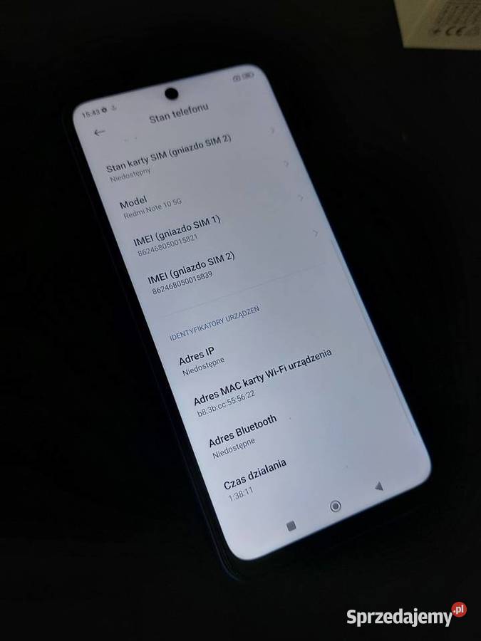 Telefon Xiaomi Redmi Note 10 5G 4GB RAM 128GB Warszawa