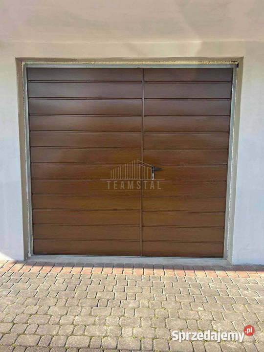Bramy garażowe na wymiar dwuskrzydłowe ocieplone sprzedam