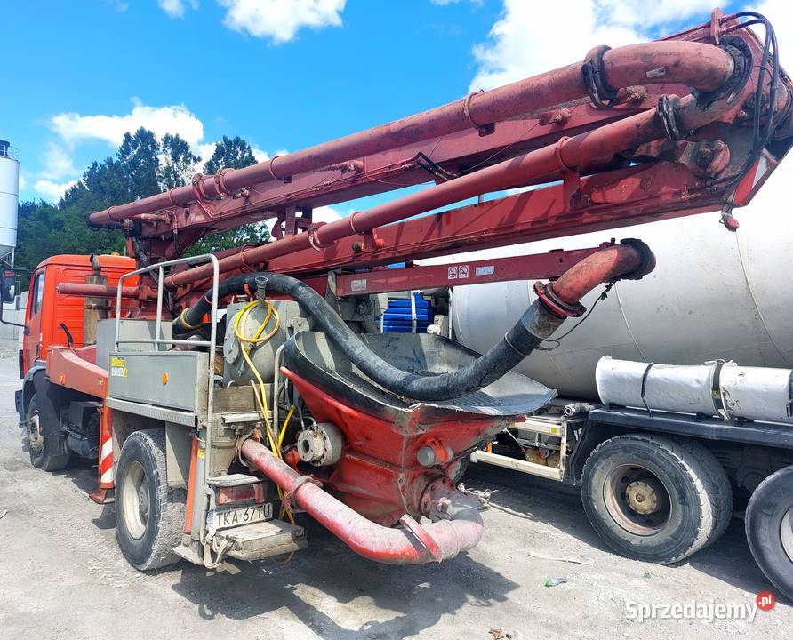Pompa do betonu Mercedes 100km świętokrzyskie Skalbmierz