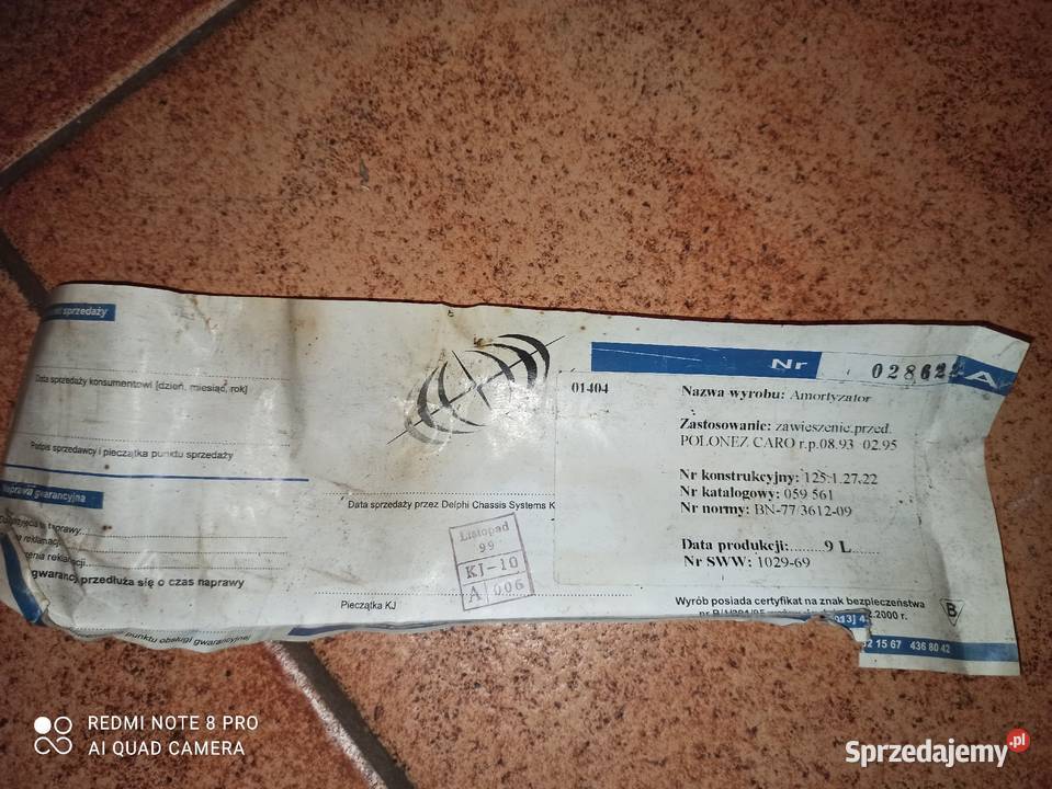 Amortyzator przedni Polonez Caro Jasło