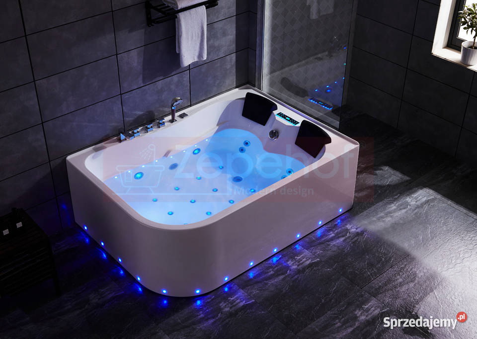Wanna z hydromasażem LS7001 LEWA prostokątna Grabówka
