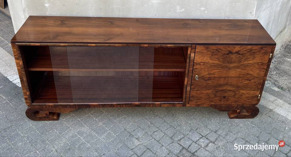 KomodaSzafka RTV Orzech 175 Art Deco Antyk mazowieckie