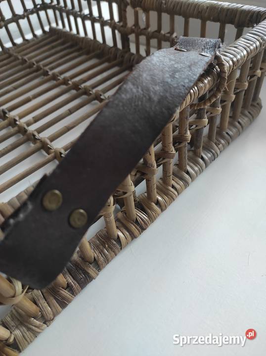 Taca z wikliny na stół do domu na balkon taras Legnica