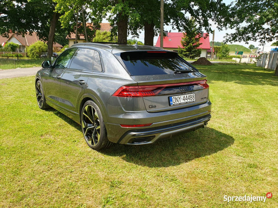 Audi Q8 30tdi 286 S Line Matrix bO Alu23 Salon wielofunkcyjna kierownica Strobice