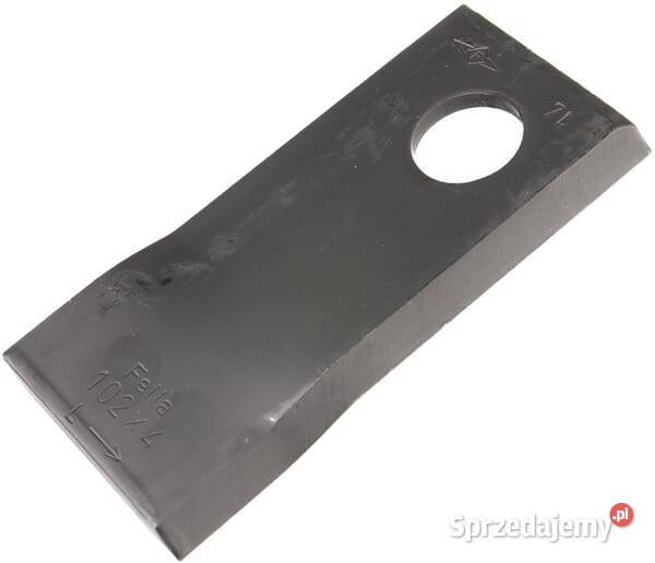 Nożyk kosiarki rotacyjnej lewy 102x48x4 mm otwór Kamionna