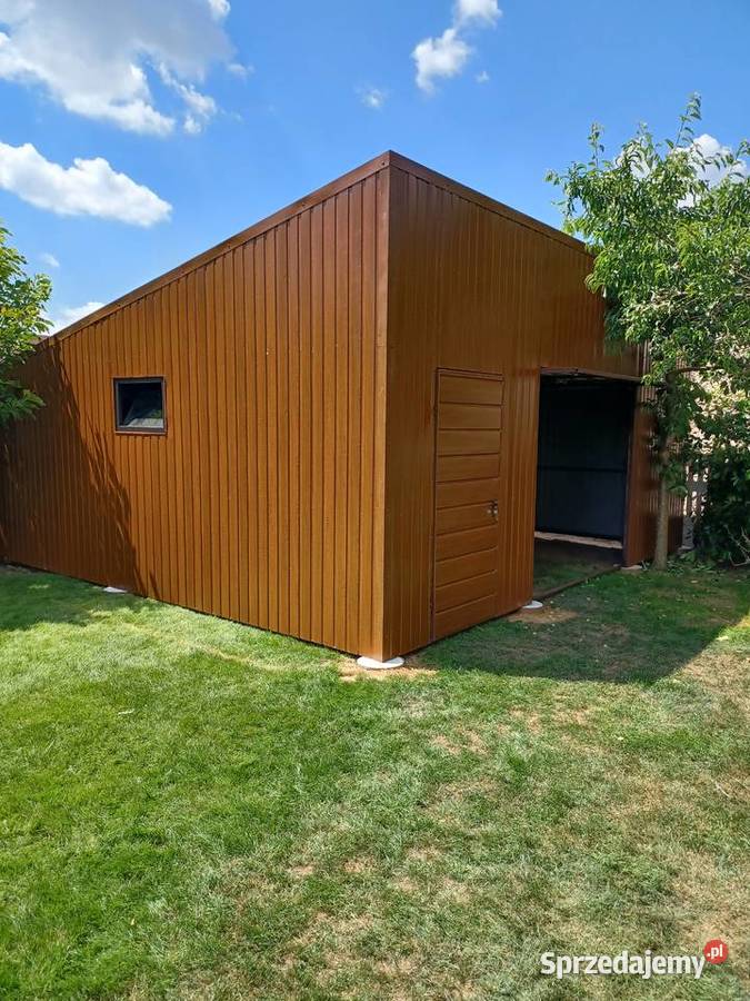 Garaż Blaszany ORZECH Złoty Dąb Blaszak GARAŻE wielkopolskie Międzychód