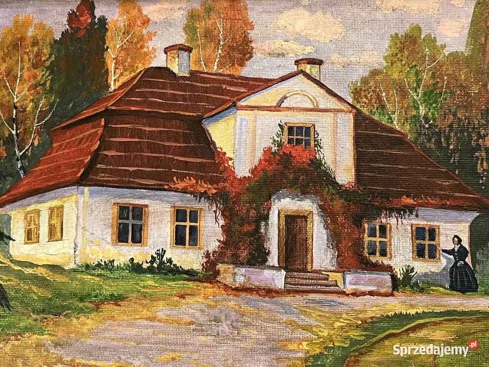 Dworek obraz olejny B RychterJanowska Kraków