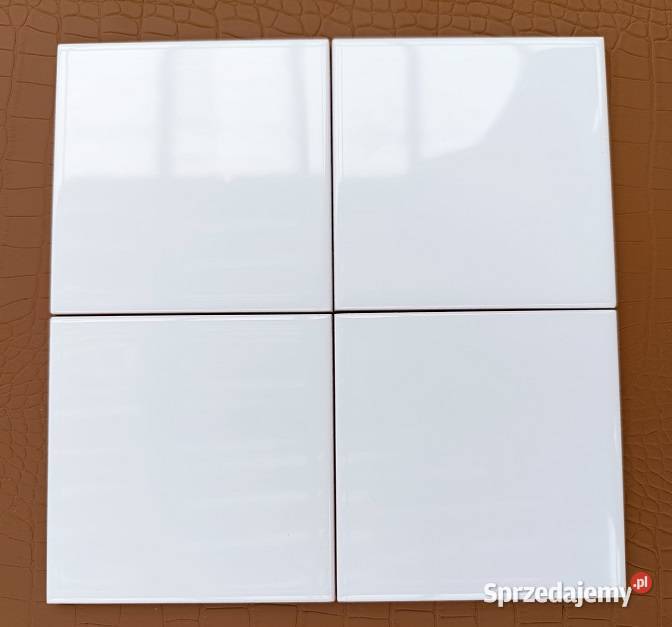 Paradyż Gamma bianco glazura 10x10 błyszcząca Opoczno