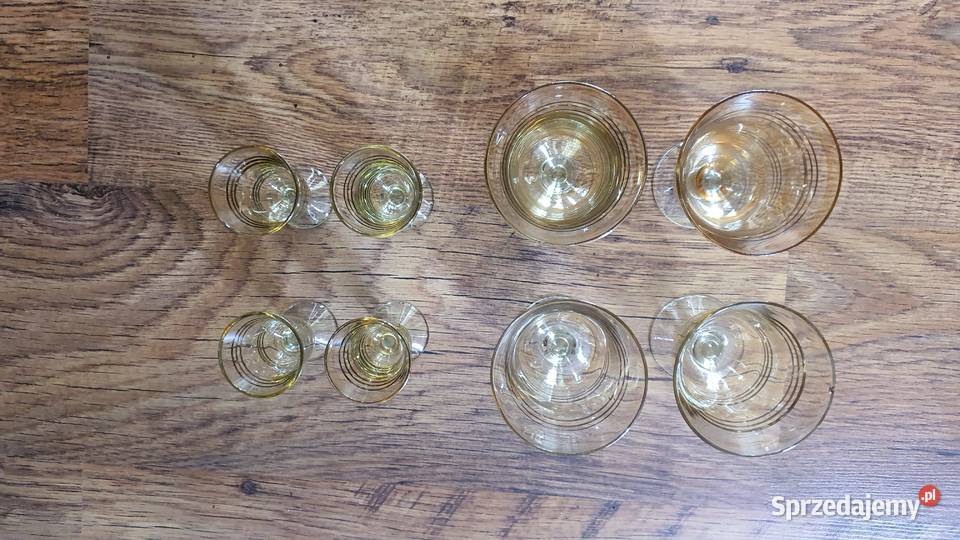 Kieliszki do wódki i wino PRL Leżajsk