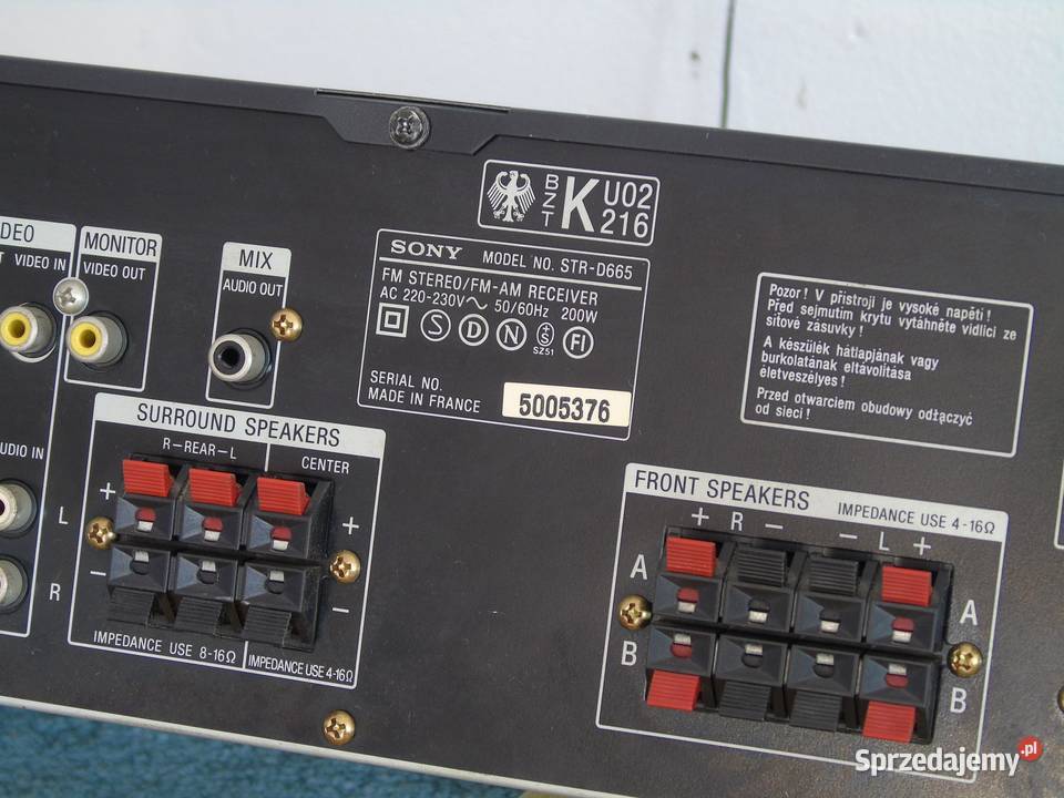 Amplituner Sony STRD665 RDS mocny i sprawny Elektronika podkarpackie Jasło