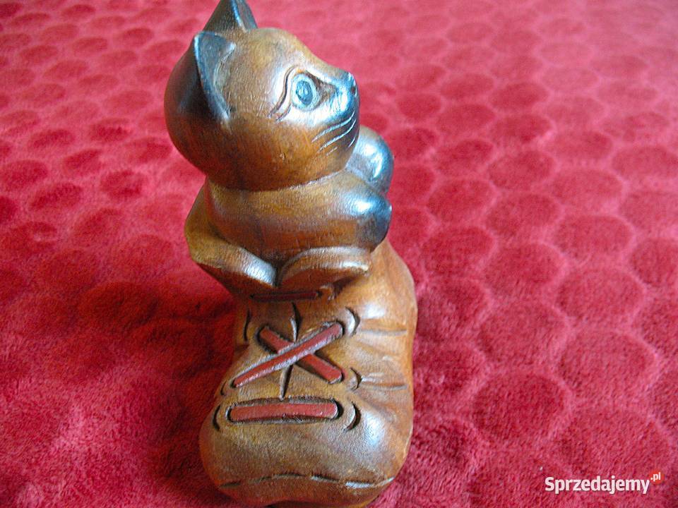 Kot w bucie Stara Figurka Bali styl drewno 155 x Siedlce
