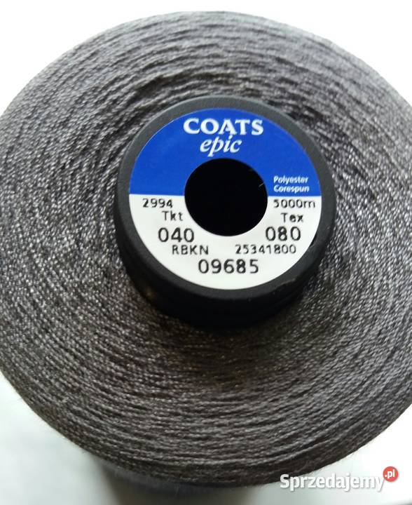 Nici szwalnicze do szycia COATS epic Tkt 030 Tex Tarnowo Podgórne sprzedam