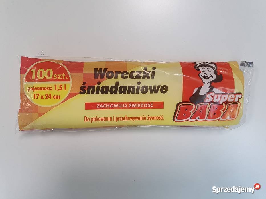 Woreczki śniadaniowe 17x24 100 sztuk