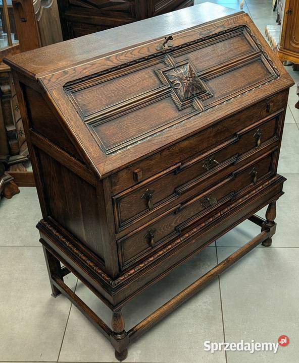 piękny dębowy sekretarzyksklep Dąbrowa Górnicza