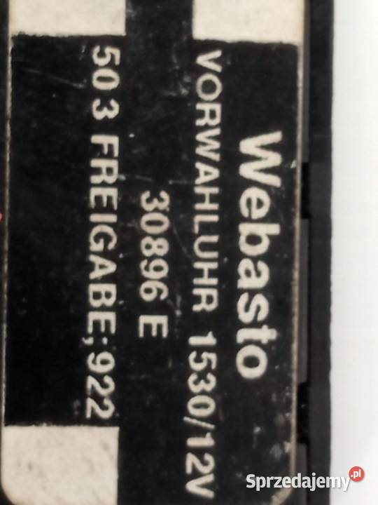 OGRZEWANIE POSTOJOWE PROGRAMATOR 30896E Volvo